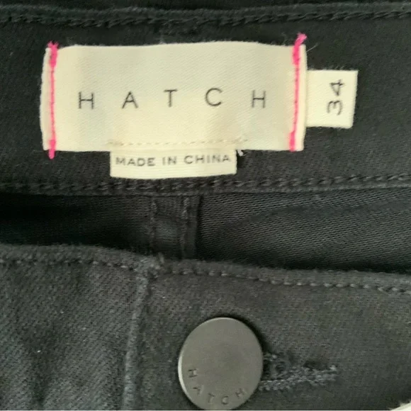 NWT HATCH Slim Maternity Jeans Ankle-Length Jet Black Size 34